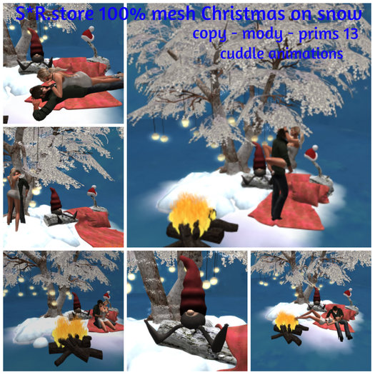 S*R.store 100% mesh Christmas on snow