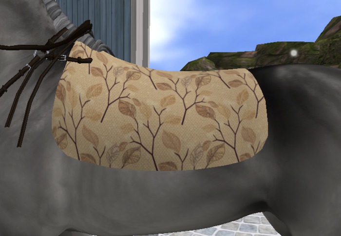 SALE! Rococo - Autumn Subtle Leaves SADDLEPAD