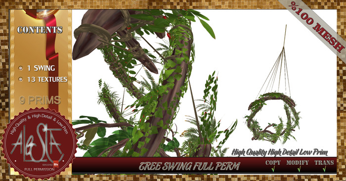 ALESTA << Mesh Tree Swing Full Perm