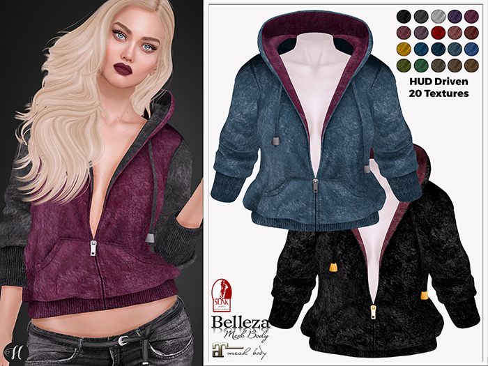 [hh] Tammy Velour Hoodie