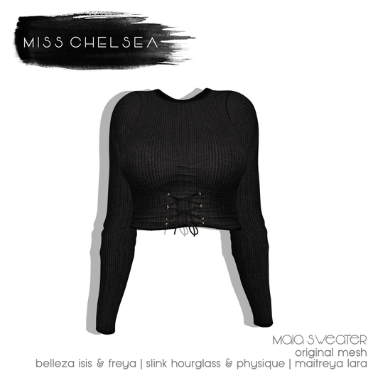 .miss chelsea. Maia Sweater Charcoal