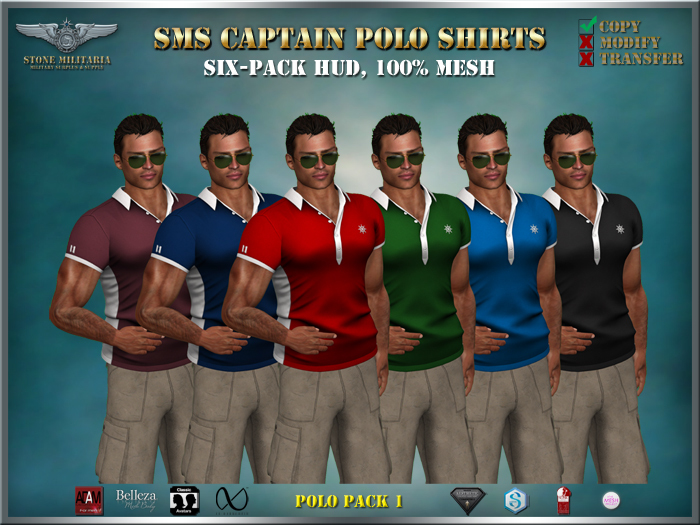 SMS Captain Polo Shirts - Pack 1