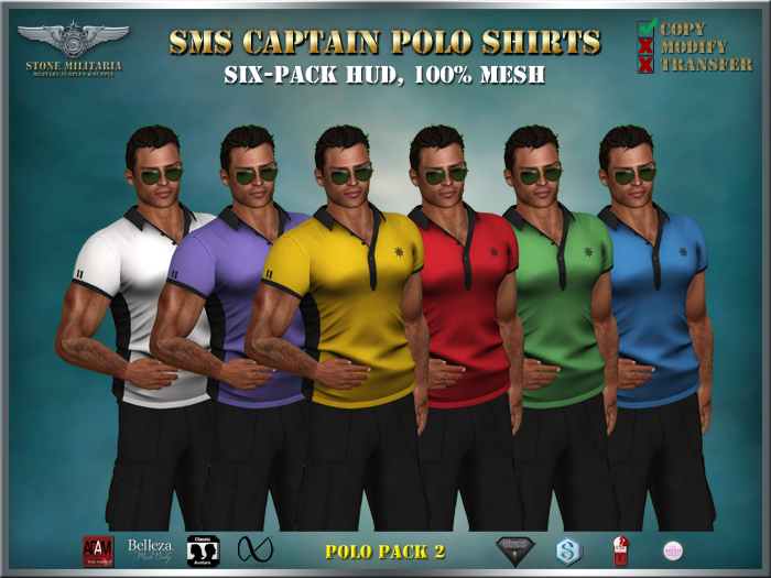 SMS Captain Polo Shirts - Pack 2