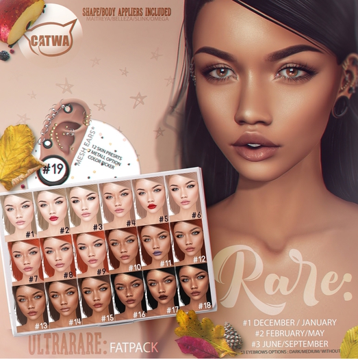 RARE  3 SKIN SET - (June / September)  --- RARE
