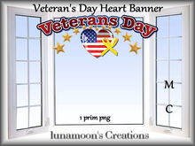 Veteran's Day Heart Banner