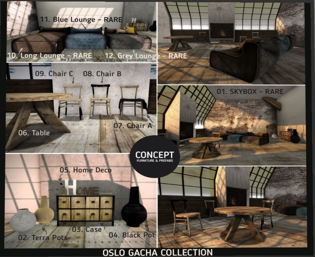 Concept} *10. Oslo Long Lounge - RARE