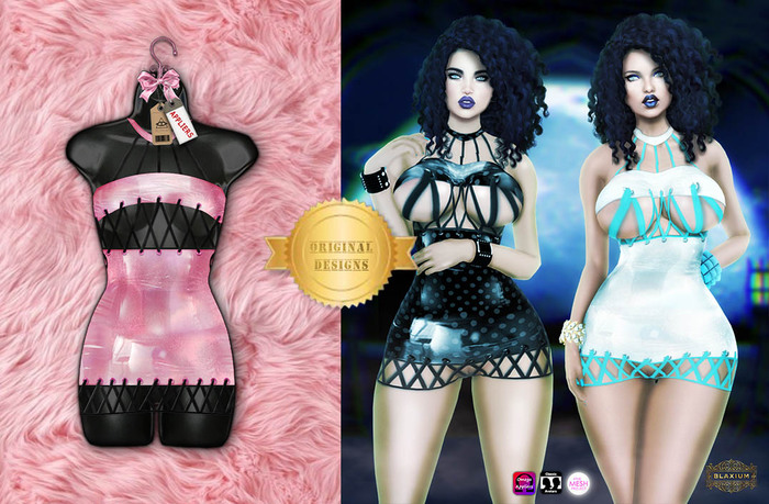 BLAXIUM "Asphyxia" Minidress -Melow [Appliers]