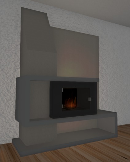 Kamin mit Feuer (boxed)