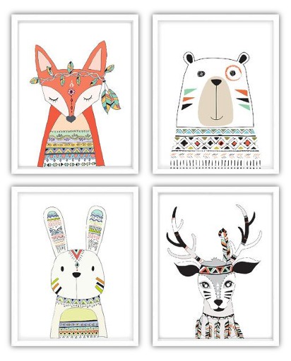 Kids Wall Decor - Native Quad
