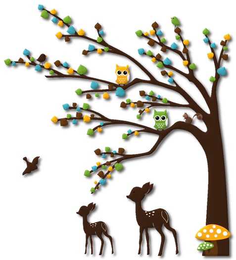 Kids Wall Decor - Deer Me Tree