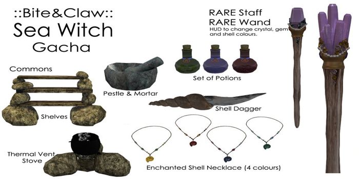 ::B&C:: Sea Witch Wand RARE