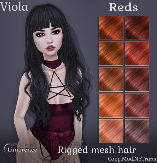 {Limerence} Viola hair-Reds