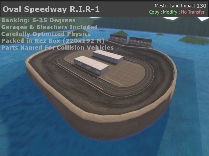 R.I.R Mesh Speedway Oval Track 1