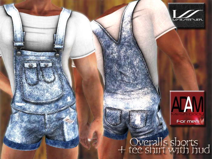 Overalls + tee-shirt + color hud by WhatEver - ADAM