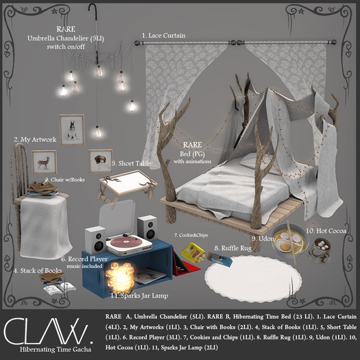 C L A Vv. Hibernating Time - Bed (PG) RARE