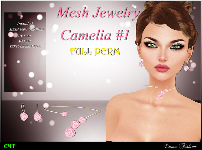 -Lamu Fashion-Mesh Jewelry Camelia #1 FULL PERM