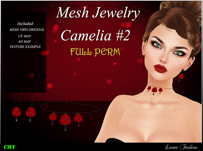 -Lamu Fashion-Mesh Jewelry Camelia #2 FULL PERM
