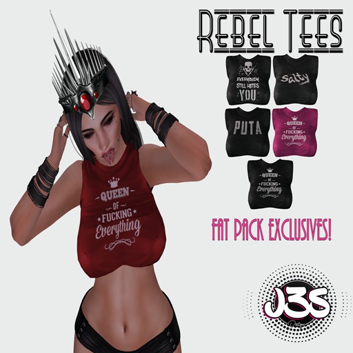 [J3S] Rebel Tees Fatpack (Wear me)