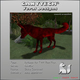 Canytech fur TWI Fox - Shiny Darkred