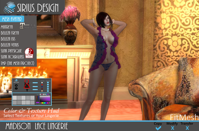 Sirius Design Madison Lace Lingerie Boxed