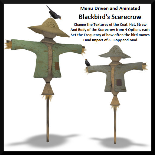 Menu Driven and Animated Blackbird's Scarecrow - Boxed