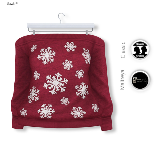 Gawk! Raspberry Angora Pullover - Winter Edition (Mesh)