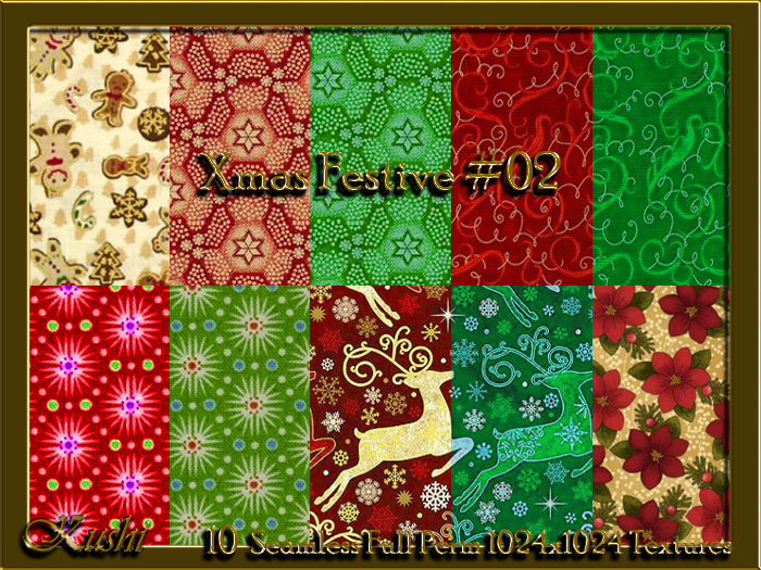 Xmas Festive #02 Seamless Textures