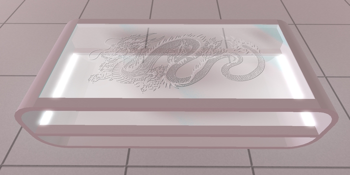 White Dragon Glass Coffee Table