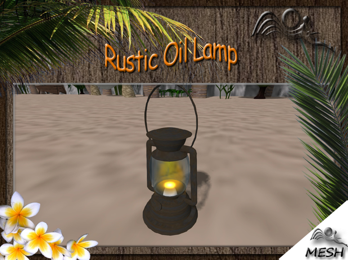 SF Mesh Rustic Oil Lamp