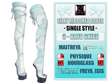 .:S.C:. Ribbon Boots - 3 - Blue Skies