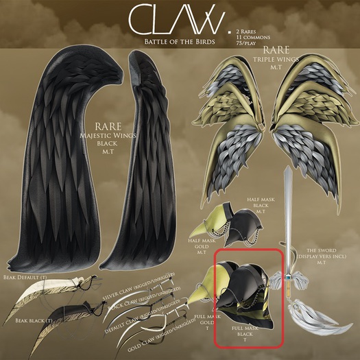 C L A Vv. Battle of the Birds - Full Mask Black