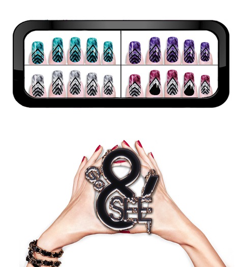 Go&See * Stripes 2# * Nails HUD ~ Maitreya
