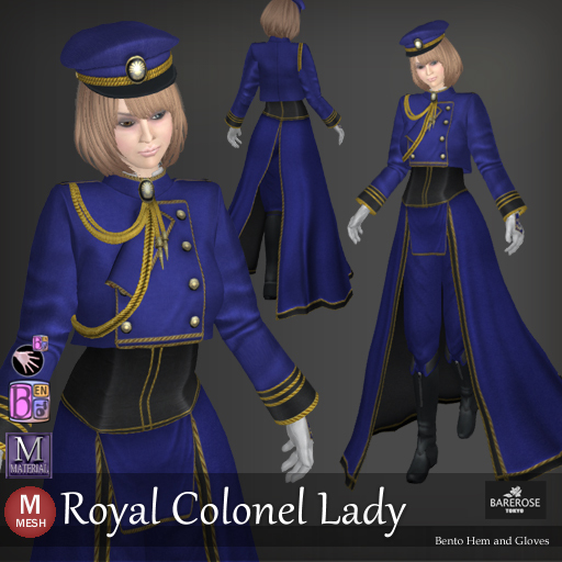::: B@R ::: Royal Colonel Lady (Bento Hem and Gloves)