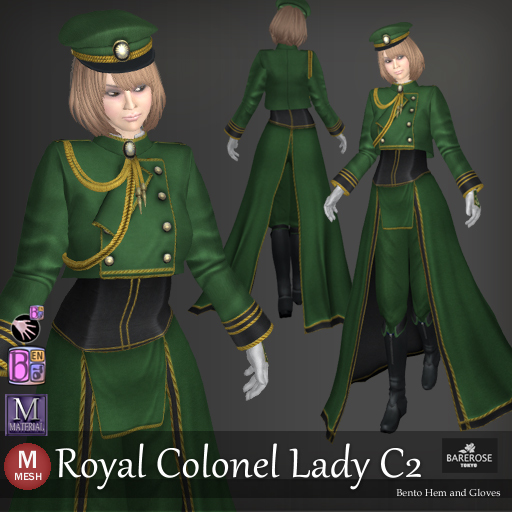 ::: B@R ::: Royal Colonel Lady C2 (Bento Hem and Gloves)