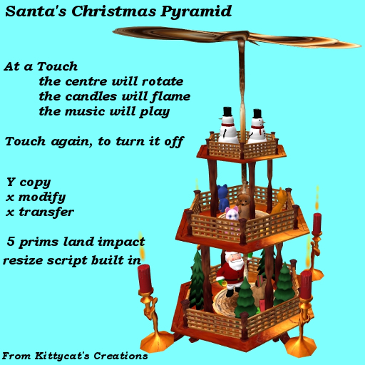 Santa's Christmas Pyramid box