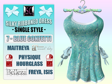 .:S.C:. Ribbon Dress - 7 - Blue Confetti