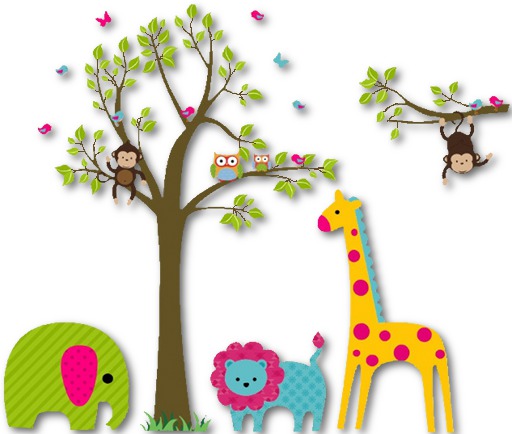 Kids Wall Decor - Sitting High Tree