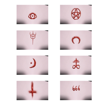 2d Ritual Mark Second Life Marketplace - NOX. Occult Markings Bloody [Tattoo & Head ...