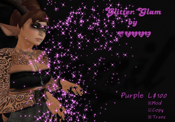 . Legit . .*Glitter*Glam*. by .*Glitz*. Purple