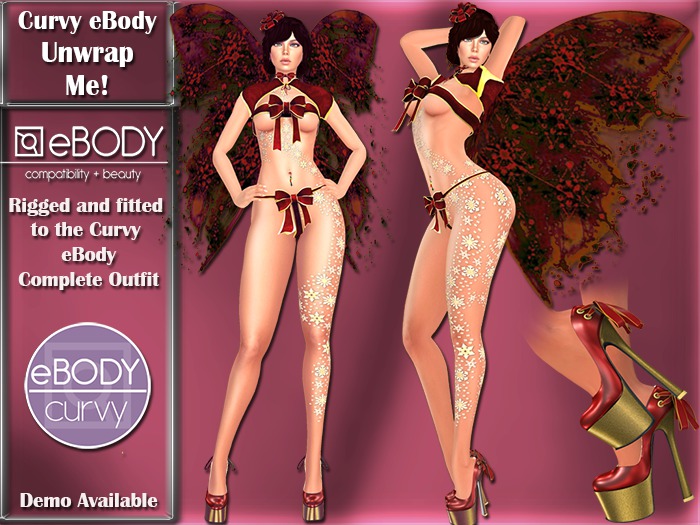 Abar eBody Curvy DEMO Unwrap Me Complete Outfit
