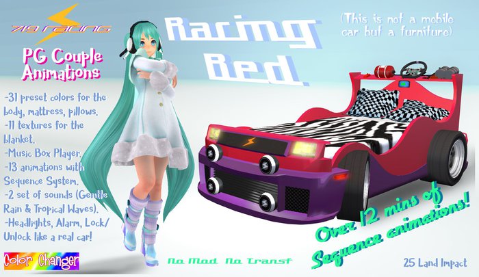 719 Racing - Racing Bed (PG) (Wear to unpack)