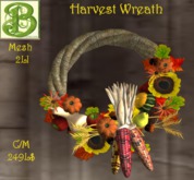 Thanksgiving - Harvest Wreath, 2 LI