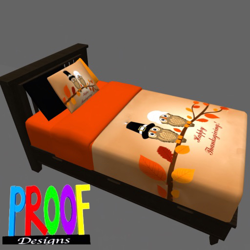 Proof Designs - Bedding tree owl thanksgiving  (ADD)