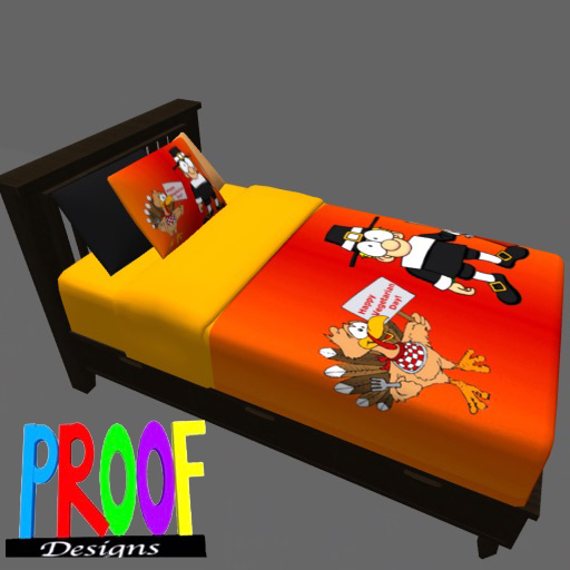 Proof Designs - Bedding turkey & pilgrim  (ADD)