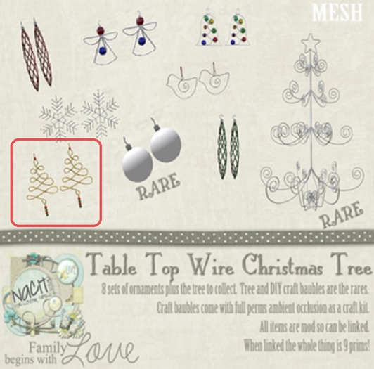 NACH Beaded Tree Ornament