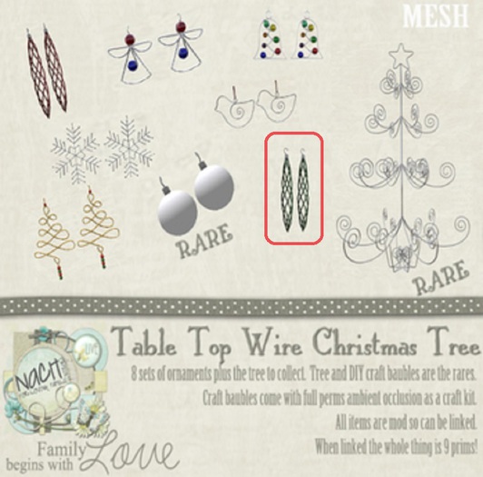 NACH Green Spiral Tree Ornaments