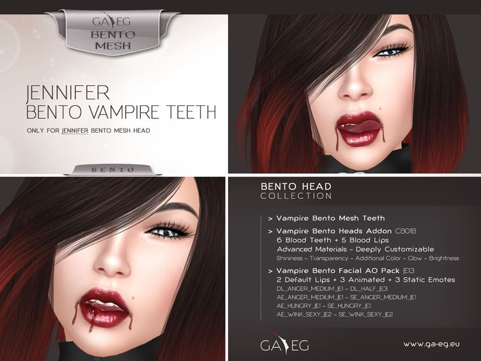 DISCOUNTED !!! [GA.EG] Jennifer Bento Vampire Teeth DEMO