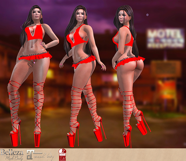 J.C Love bandit doll red