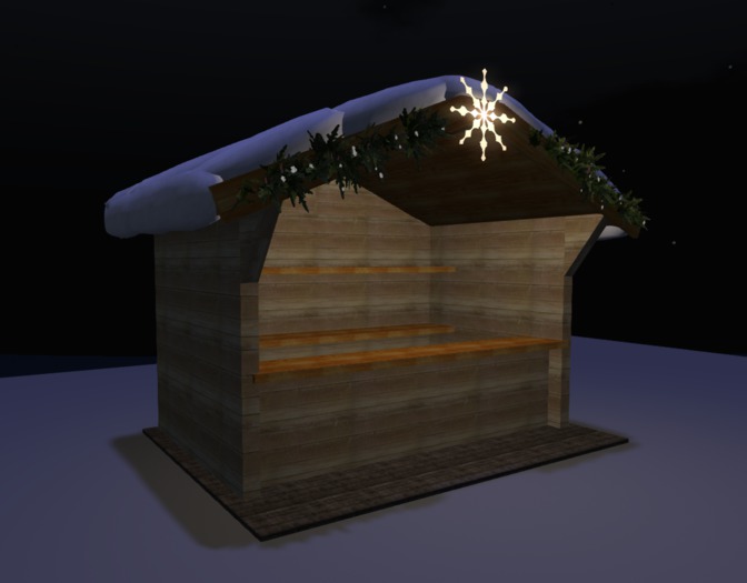 Verkaufsbude mit Schnee (boxed)