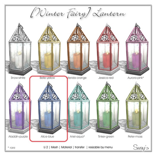 Sway's [Winter Fairy] Lantern / Alice-blue